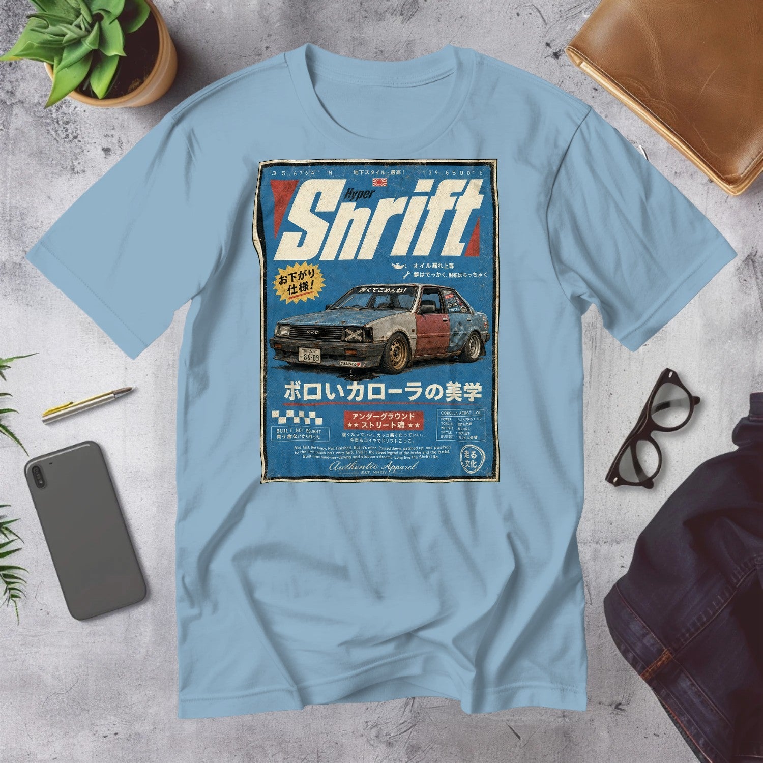 Mega Tees — Light Blue