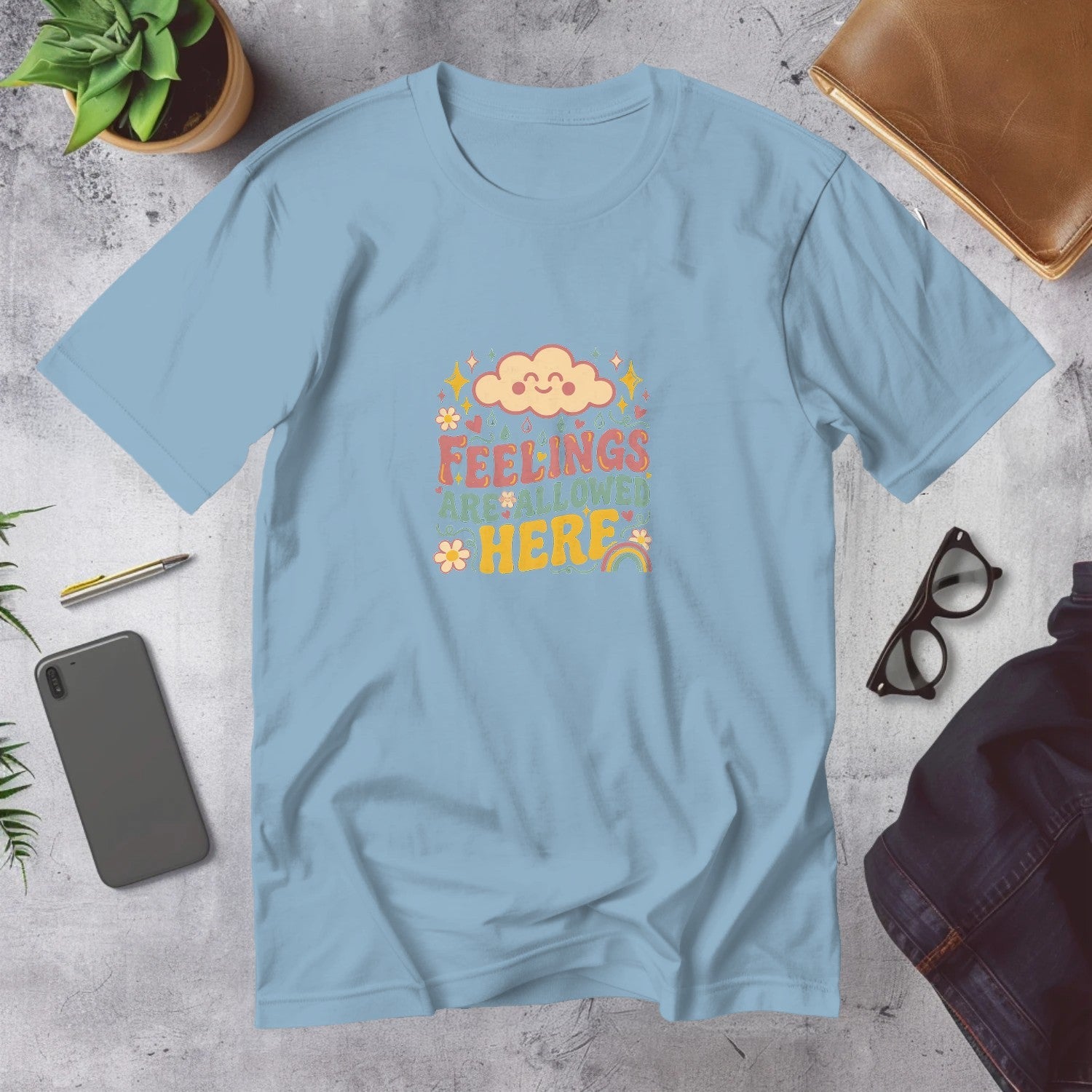 Mega Tees — Light Blue