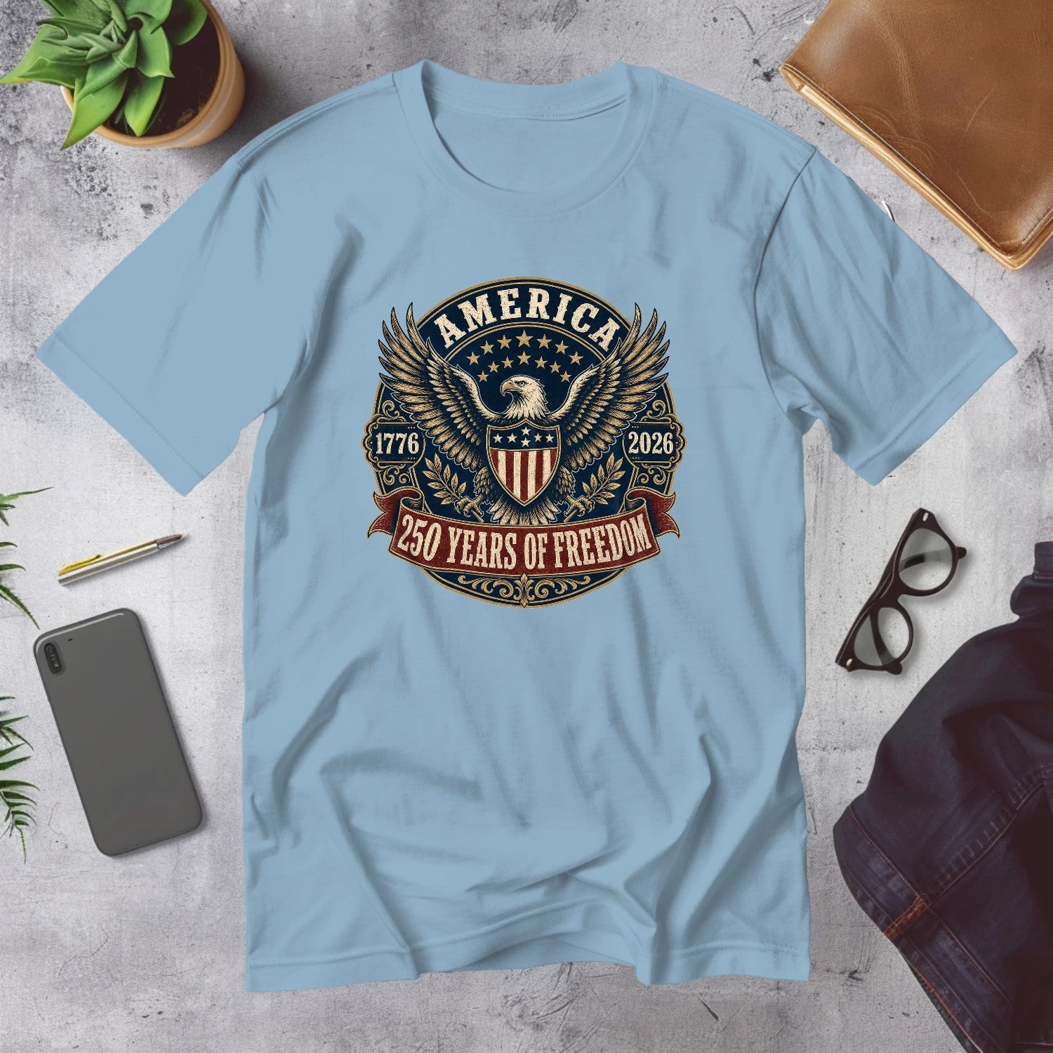 Mega Tees — Light Blue