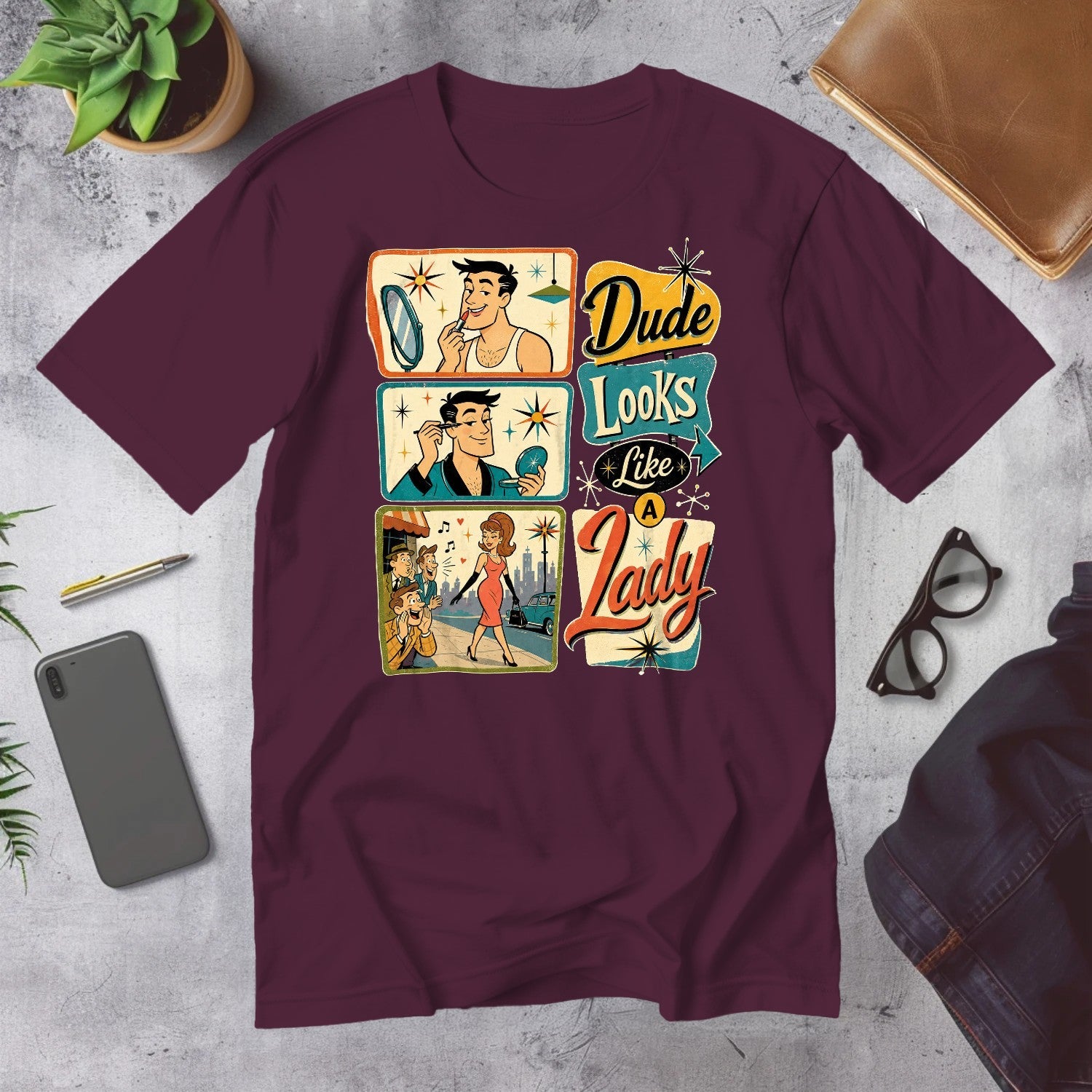 Mega Tees — Maroon